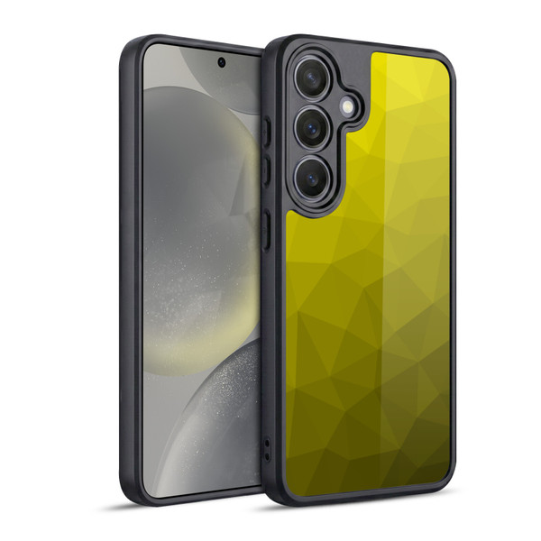 PLdesign Geometric Patterns Yellow Gradient Mesh Gel Armour Case For Samsung Galaxy S24 5G