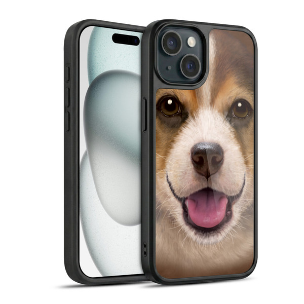 Vincent Hie Big Face Puppies Beagle Gel Armour Case For Apple iPhone 15