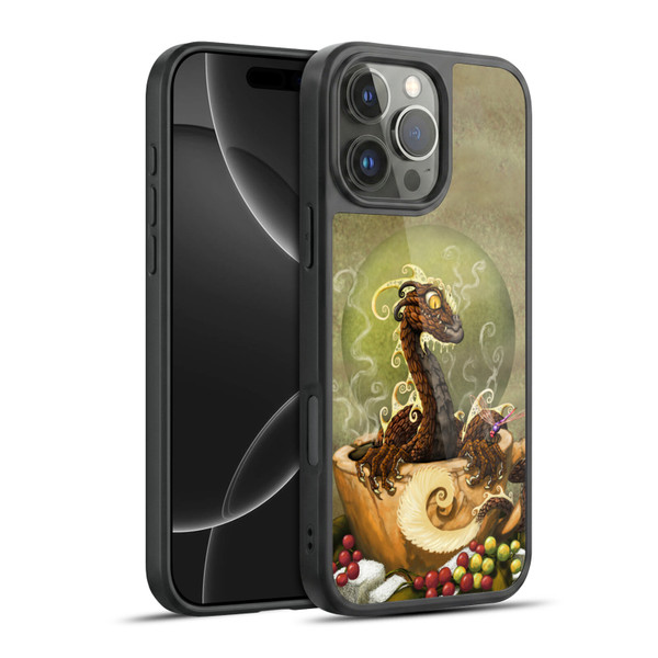 Stanley Morrison Art Brown Coffee Dragon Dragonfly Gel Armour Case For Apple iPhone 16 Pro Max