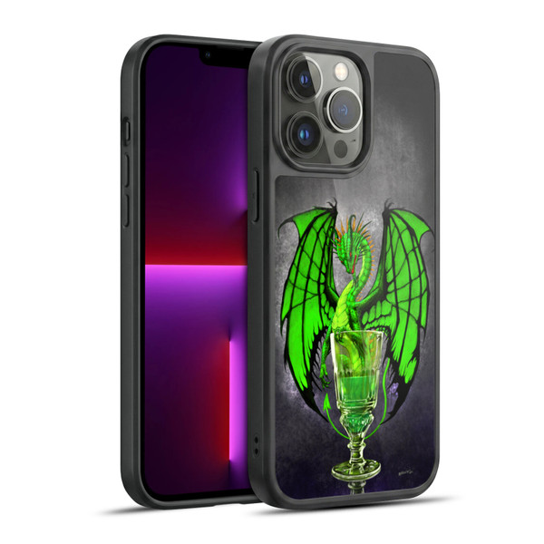 Stanley Morrison Dragons Absinthe Green Drink Gel Armour Case For Apple iPhone 13 Pro Max