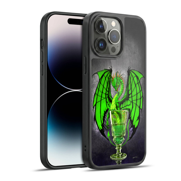 Stanley Morrison Dragons Absinthe Green Drink Gel Armour Case For Apple iPhone 14 Pro Max