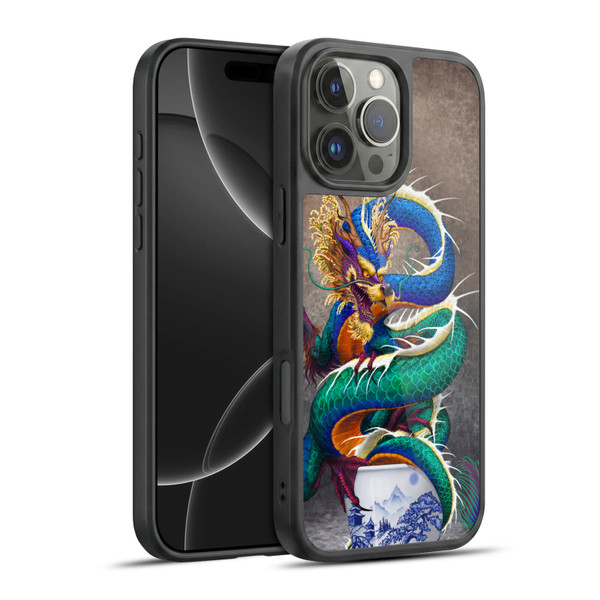 Stanley Morrison Dragons Asian Sake Drink Gel Armour Case For Apple iPhone 16 Pro Max