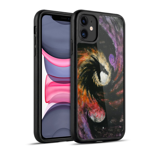 Stanley Morrison Dragons 3 Swirling Starry Galaxy Gel Armour Case For Apple iPhone 11