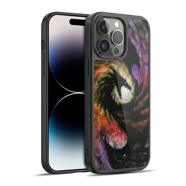 Stanley Morrison Dragons 3 Swirling Starry Galaxy Gel Armour Case For Apple iPhone 14 Pro Max
