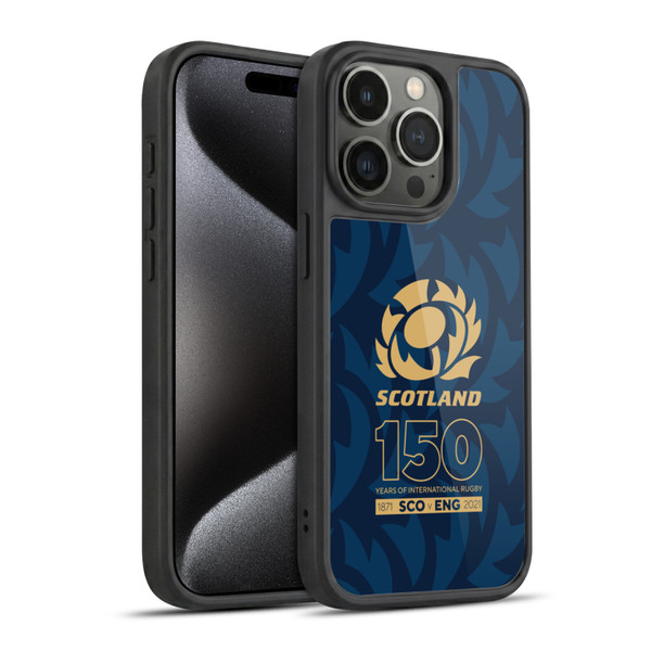 Scotland Rugby 150th Anniversary Thistle Gel Armour Case For Apple iPhone 15 Pro