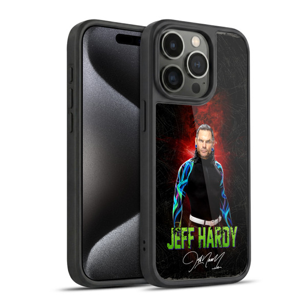 WWE Jeff Hardy LED Image 2 Gel Armour Case For Apple iPhone 15 Pro