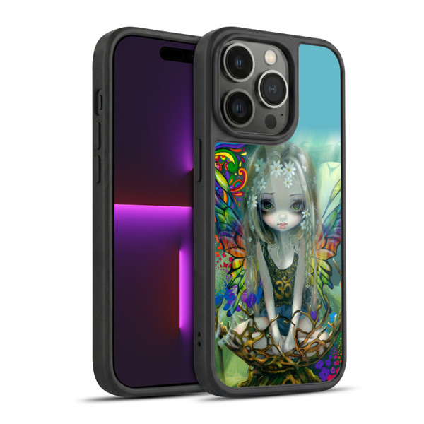 Strangeling Fairy Art Rainbow Winged Gel Armour Case For Apple iPhone 14 Pro