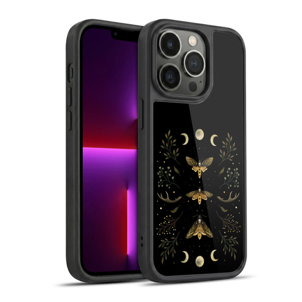 Episodic Drawing Illustration Animals Death Head Moth Night Gel Armour Case For Apple iPhone 13 Pro