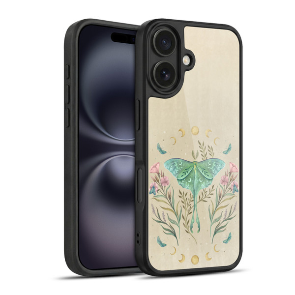 Episodic Drawing Illustration Animals Moth, Butterflies, & Flowers Gel Armour Case For Apple iPhone 16