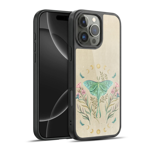 Episodic Drawing Illustration Animals Moth, Butterflies, & Flowers Gel Armour Case For Apple iPhone 16 Pro Max