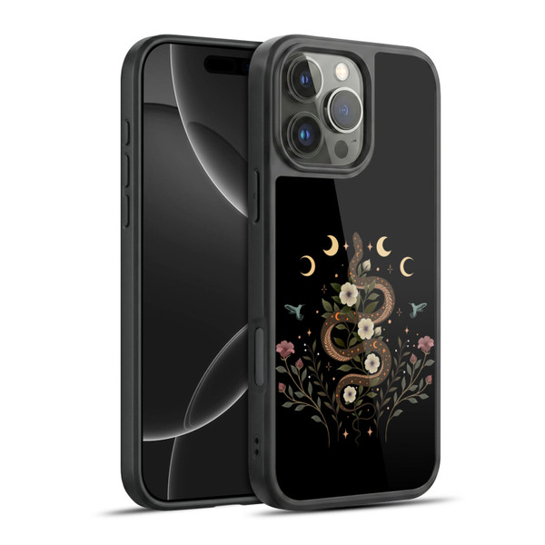 Episodic Drawing Illustration Animals Serpent Spell Gel Armour Case For Apple iPhone 16 Pro Max