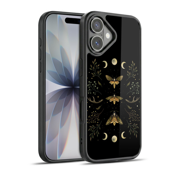 Episodic Drawing Illustration Animals Death Head Moth Night Gel Armour Case For Apple iPhone 17