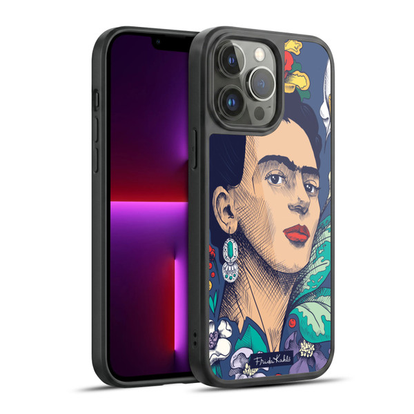Frida Kahlo Sketch Flowers Gel Armour Case For Apple iPhone 13 Pro Max