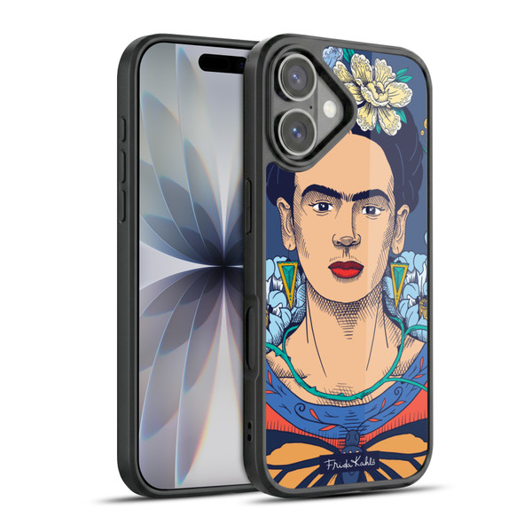 Frida Kahlo Sketch Floral Gel Armour Case For Apple iPhone 17