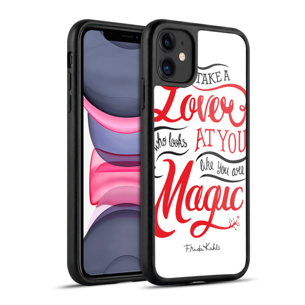 Frida Kahlo Typography Lover White Gel Armour Case For Apple iPhone 11