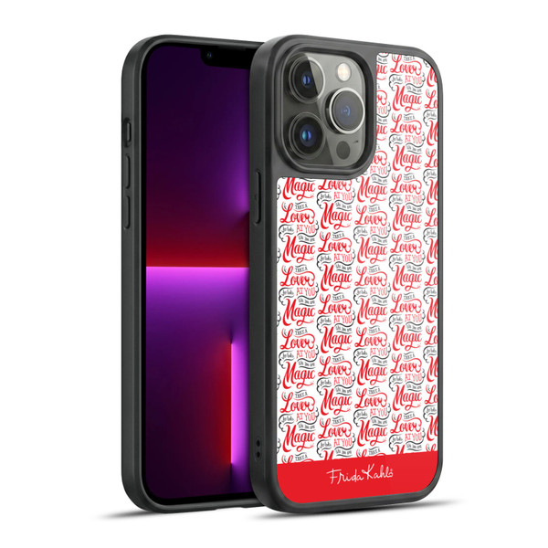 Frida Kahlo Typography Lover Red Gel Armour Case For Apple iPhone 13 Pro Max