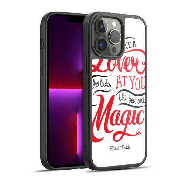 Frida Kahlo Typography Lover White Gel Armour Case For Apple iPhone 13 Pro Max