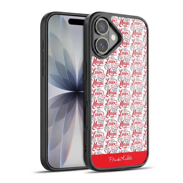Frida Kahlo Typography Lover Red Gel Armour Case For Apple iPhone 17