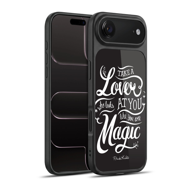Frida Kahlo Typography Lover Black Gel Armour Case For Apple iPhone 17 Air