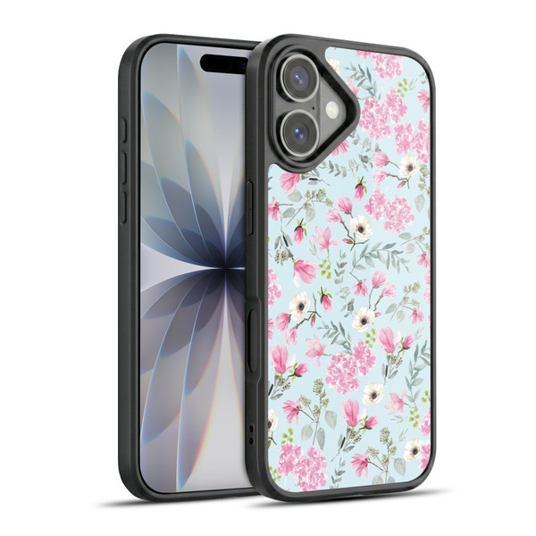 Anis Illustration Flower Pattern 2 Pink Gel Armour Case For Apple iPhone 17