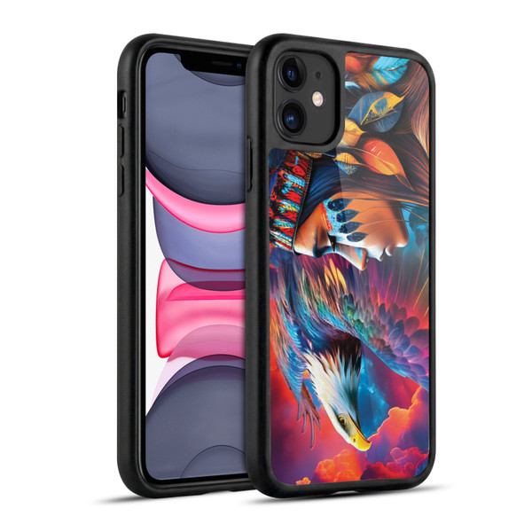 Michael David Ward Psychedelic Art Eagle Gel Armour Case For Apple iPhone 11