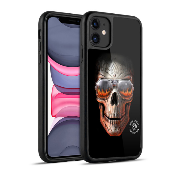 Anne Stokes Fire Tribal Skull Gel Armour Case For Apple iPhone 11
