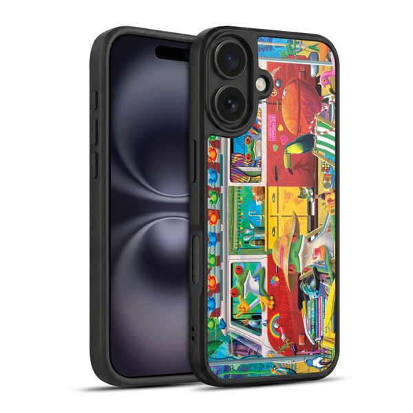 Michael David Ward Psychedelic Art Van Life Frog Gel Armour Case For Apple iPhone 16