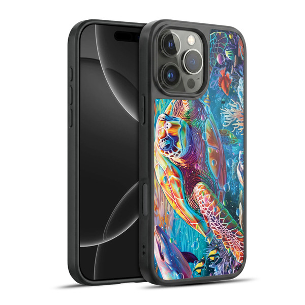 Michael David Ward Psychedelic Art Turtle Magic Gel Armour Case For Apple iPhone 16 Pro Max