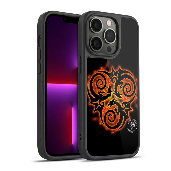 Anne Stokes Fire Tribal Triple Dragon Gel Armour Case For Apple iPhone 13 Pro