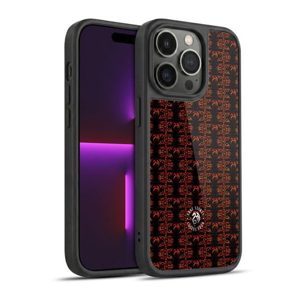 Anne Stokes Fire Tribal Motif Dragon Pattern Gel Armour Case For Apple iPhone 14 Pro