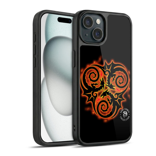 Anne Stokes Fire Tribal Triple Dragon Gel Armour Case For Apple iPhone 15