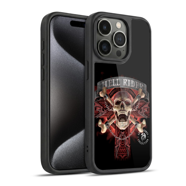 Anne Stokes Fire Tribal Hell Rider Gel Armour Case For Apple iPhone 15 Pro