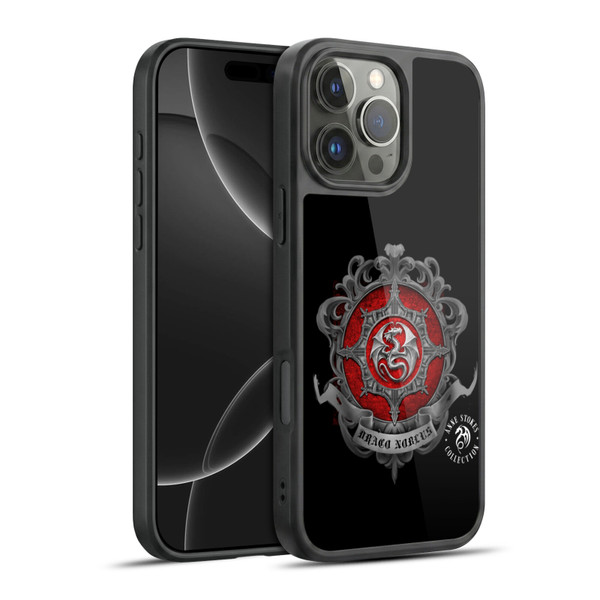 Anne Stokes Fire Tribal Dragon Crest Gel Armour Case For Apple iPhone 16 Pro Max