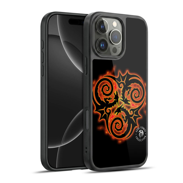 Anne Stokes Fire Tribal Triple Dragon Gel Armour Case For Apple iPhone 16 Pro Max