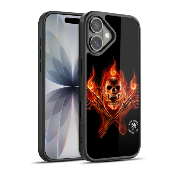 Anne Stokes Fire Tribal Hell Skull Gel Armour Case For Apple iPhone 17
