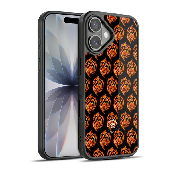 Anne Stokes Fire Tribal Dragon Logo Pattern Gel Armour Case For Apple iPhone 17