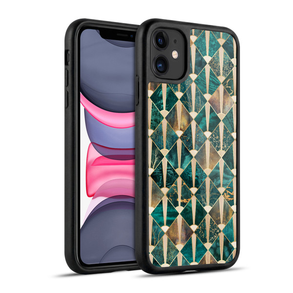 Elisabeth Fredriksson Geometric Design And Pattern Art Deco Tiles - Ocean Gel Armour Case For Apple iPhone 11