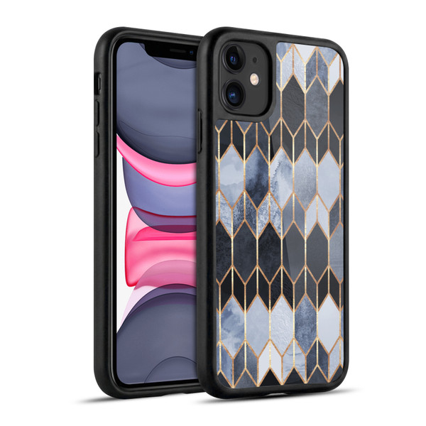 Elisabeth Fredriksson Geometric Design And Pattern Blue Stained Glass Gel Armour Case For Apple iPhone 11