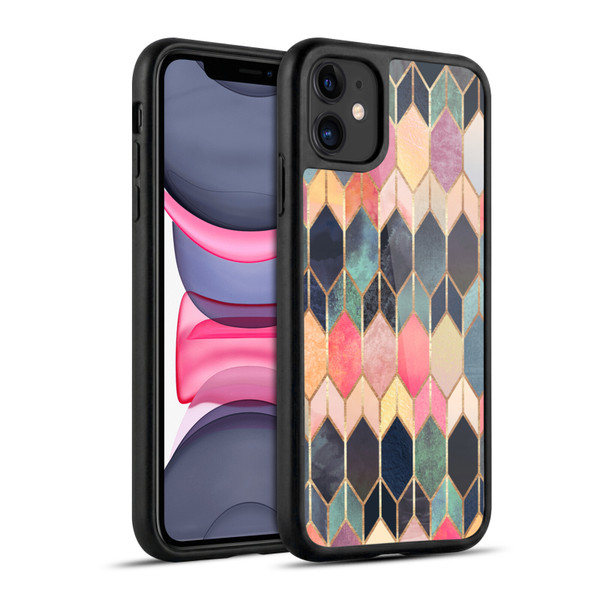 Elisabeth Fredriksson Geometric Design And Pattern Colourful Stained Glass Gel Armour Case For Apple iPhone 11