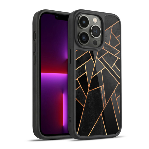 Elisabeth Fredriksson Geometric Design And Pattern Black Night Gel Armour Case For Apple iPhone 13 Pro