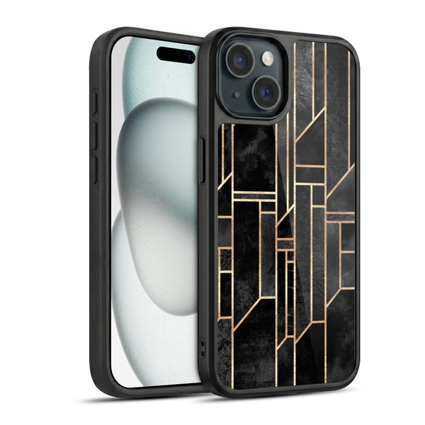Elisabeth Fredriksson Geometric Design And Pattern Black Skies Gel Armour Case For Apple iPhone 15