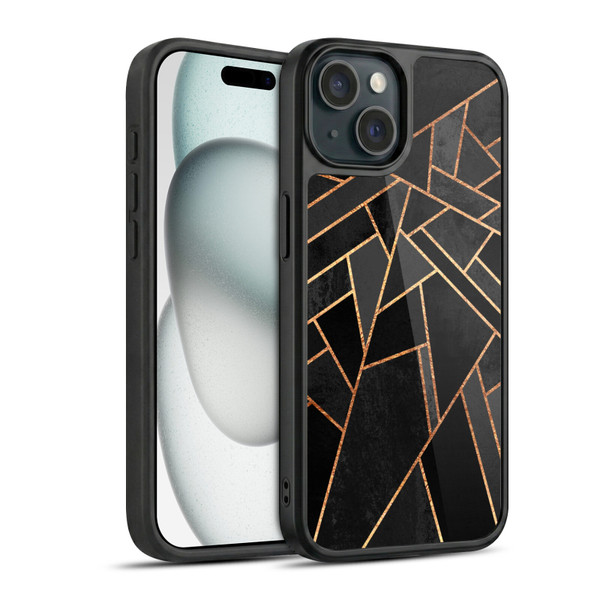 Elisabeth Fredriksson Geometric Design And Pattern Black Night Gel Armour Case For Apple iPhone 15