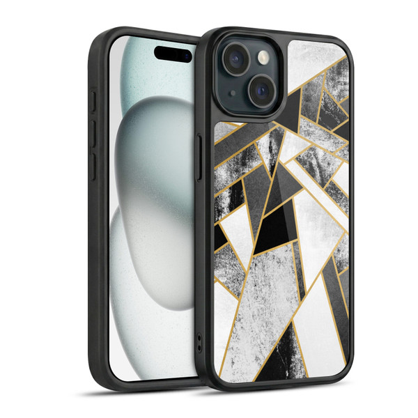 Elisabeth Fredriksson Geometric Design And Pattern Fragments Gel Armour Case For Apple iPhone 15