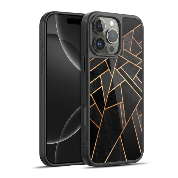 Elisabeth Fredriksson Geometric Design And Pattern Black Night Gel Armour Case For Apple iPhone 16 Pro Max