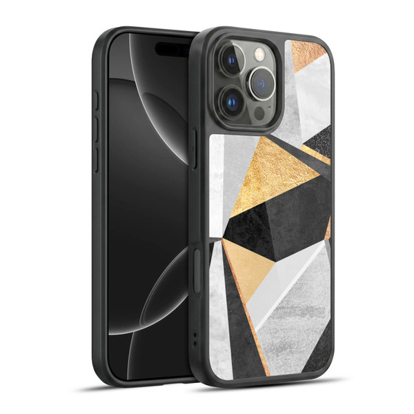 Elisabeth Fredriksson Geometric Design And Pattern Geometry Gold Gel Armour Case For Apple iPhone 16 Pro Max