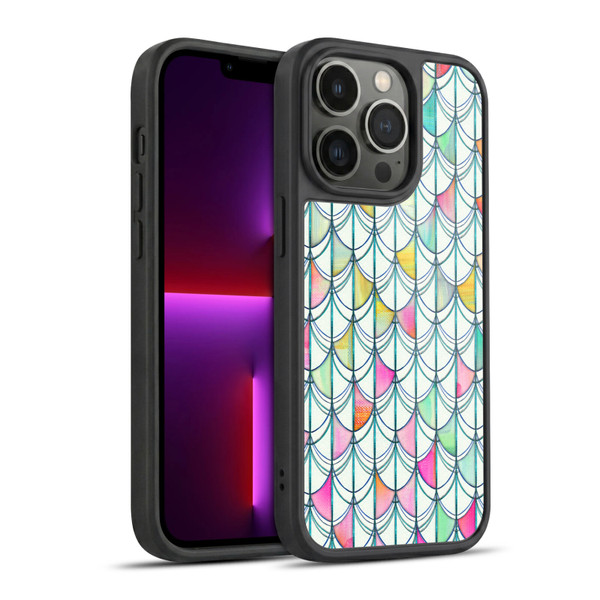 Micklyn Le Feuvre Patterns Fish Scale Cutout Gel Armour Case For Apple iPhone 13 Pro