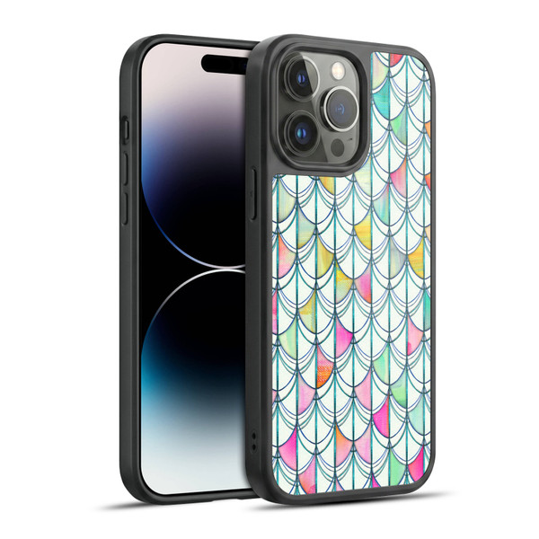 Micklyn Le Feuvre Patterns Fish Scale Cutout Gel Armour Case For Apple iPhone 14 Pro Max