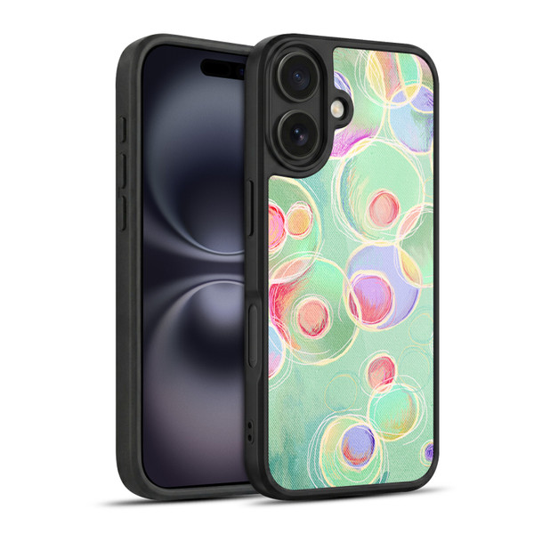 Micklyn Le Feuvre Patterns Iridescent Bubbles Gel Armour Case For Apple iPhone 16