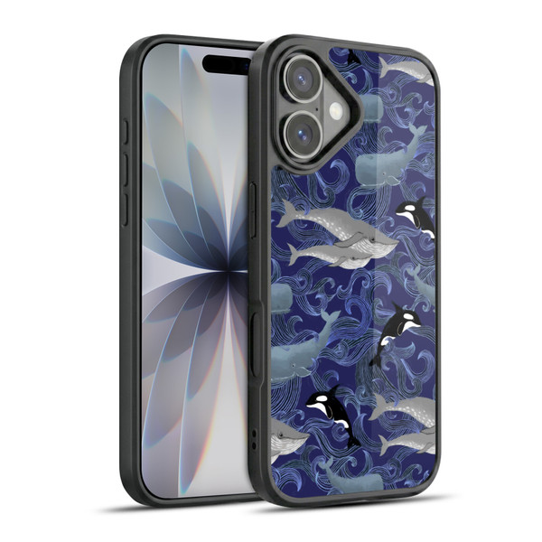 Micklyn Le Feuvre Patterns Giants in Purple Gel Armour Case For Apple iPhone 17