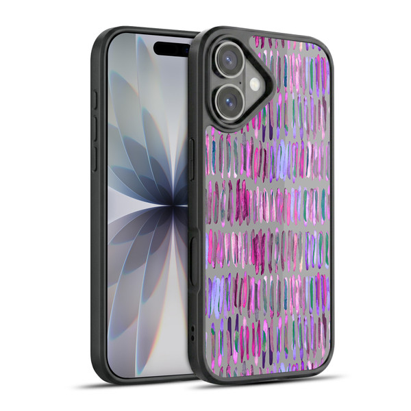 Micklyn Le Feuvre Patterns Messy Watercolour Stripes Gel Armour Case For Apple iPhone 17